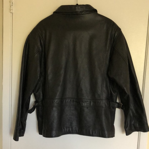 NEWPORT NEWS•Leather Moto Jacket - Picture 5 of 8